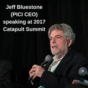 Jeff Bluestone (PICI CEO) speaking at 2017 Catapult Summit